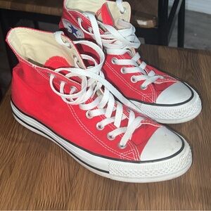 Red High Top Converse